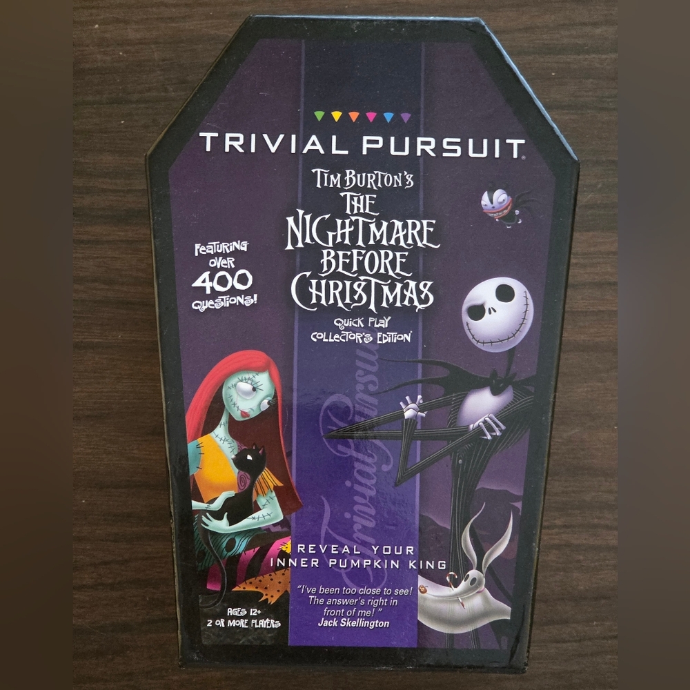 The Nightmare Before Christmas Trivial Pursuit Card Game - Collector's Edition
